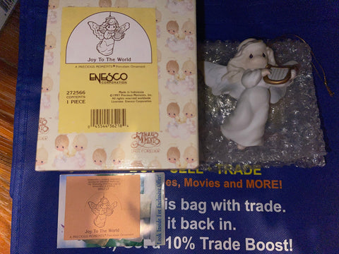 Precious Moments: Joy To The World (1997) Porcelain (Enesco) Pre-Owned: Ornament and Box
