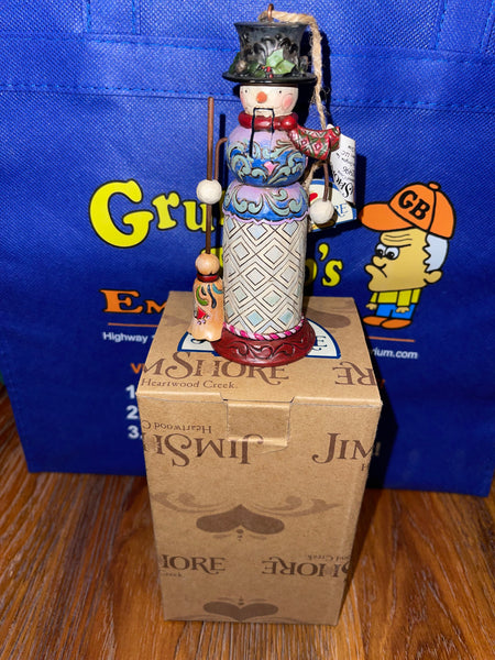 Snowman Nutcracker (4025496) Hanging Ornament - Jim Shore Designs (2011) (Heartwood Creek) (Enesco) Pre-Owned: Ornament and Box