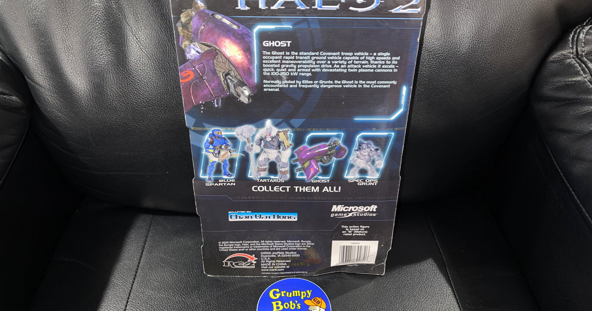 Halo 1 Action Figures Series 2: Ghost With Vehicle (Non Mint Packaging