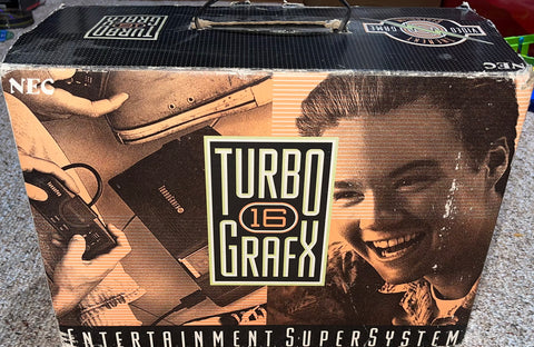 System (TurboGrafx 16) Pre-Owned w/ AV Modded Back Cover, Controller, RFU Adapter, Power Cord, and Box