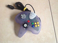SuperPad 64 Wired Controller - Clear/Frosted (Hyper Blue?) (InterAct Prism Color Series) (Nintendo 64 Accessory) Pre-Owned