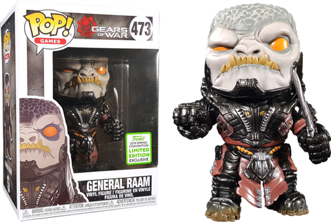 POP! Games #473: Gears of War - General Raam (2019 Convention Limited Edition Exclusive) (Funko POP!) Figure and Box w/ Protector