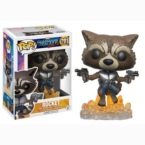 POP! Marvel #201: Guardians of the Galaxy Vol 2 - Rocket (Funko POP! Bobble-Head) Figure and Box w/ Protector