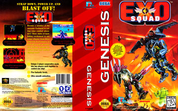 Exo Squad (Sega Genesis) Pre-Owned: Game, Manual, Poster, and Box
