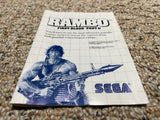 Rambo First Blood Part II (Blue label Cartridge) (Sega Master System) Pre-Owned: Game, Manual, and Case