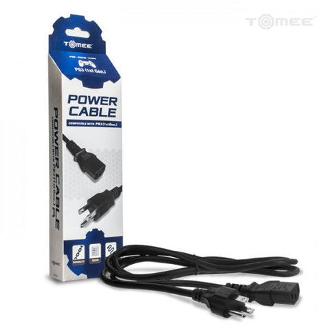 3-Prong Power Cable for PS3 / Xbox 360 / PC (Tomee) NEW