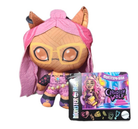 Monster High: Clawdeen Wolf (4" Plush) (Mattel) NEW GBE Price: 6.99