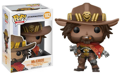 POP! Games #182: Overwatch - McCree (Funko POP!) Figure and Box w/ Protector