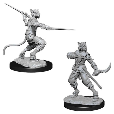 D&D Nolzur's Marvelous Miniatures: Tabaxi Rogue - Primed/Paint Ready (WizKids) (NECA) NEW