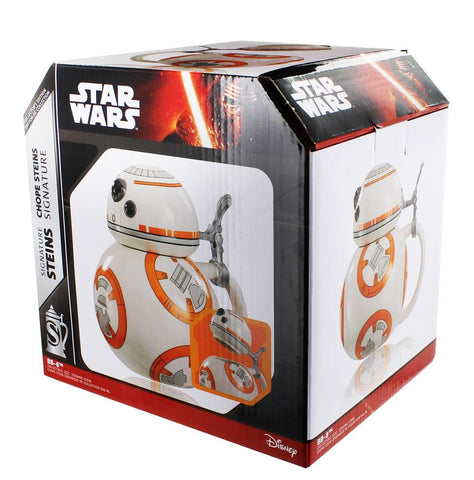 STAR WARS BB-8 Signature Stein - Collectible Ceramic Mug with Metal Hinge (Disney) NEW