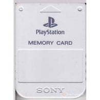 Official Memory Card - White (Sony Playstation 1) Pre-Owned