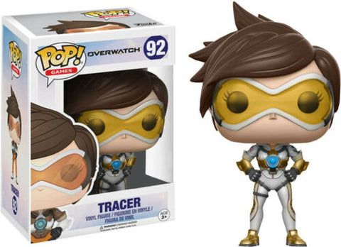 POP! Games #92: Overwatch - Tracer (Funko POP!) Figure and Box w/ Protector