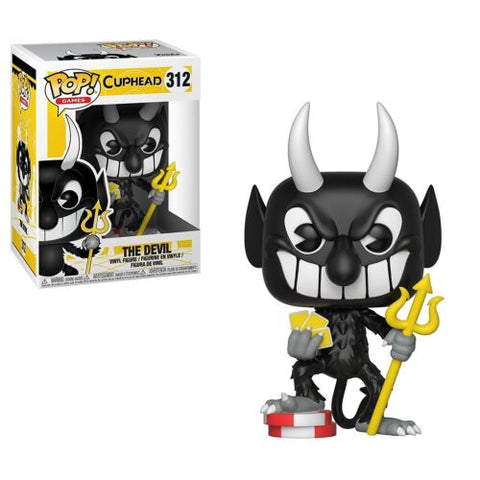 POP! Games #312: Cuphead - The Devil (Funko POP!) Figure and Box w/ Protector