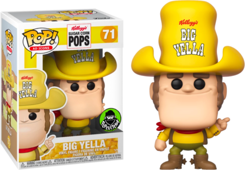 POP! Ad Icons #71: Kellogg's Sugar Corn Pops - Big Yella (Popcultcha Exclusive Vinyl) (Funko POP!) Figure and Box w/ Protector