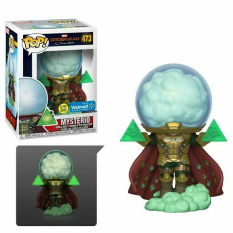 POP! Marvel - Spider-man Far From Home #473: Mysterio (Wal-mart Exclusive - Glows in the Dark) (Funko POP! Bobblehead) Figure and Original Box