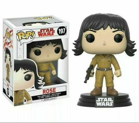 POP! Star Wars #197: Rose (Funko POP! Bobble-Head) Figure and Box w/ Protector