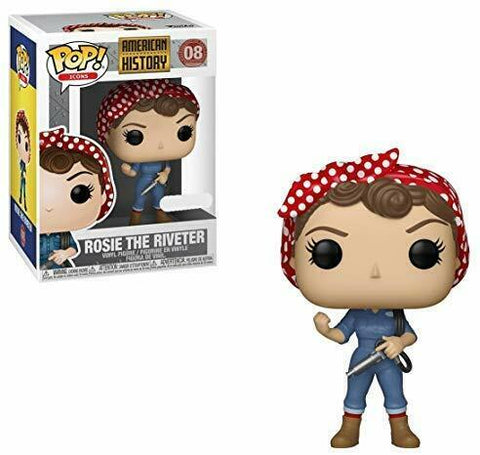 POP! Icons #08: American History - Rosie The Riveter (Target Exclusive) (Funko POP!) Figure and Box w/ Protector