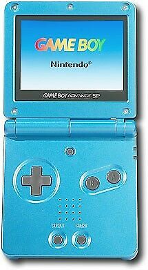 System - Surf Blue (Nintendo Game Boy Advance SP) Pre-Owned w/ Charger