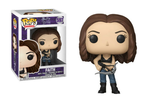 POP! Television #597: Buffy The Vampire Slayer (20 Years of Slaying) - Faith (Funko POP!) Figure and Box w/ Protector