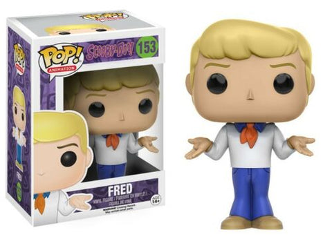 POP! Animation #153: Scooby-Doo! - Fred (Funko POP!) Figure and Box w/ Protector (Box Damage)