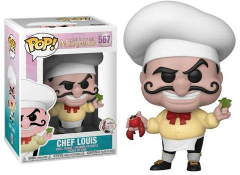 POP! Disney #567: The Little Mermaid - Chef Louis (Funko POP!) Figure and Box w/ Protector*