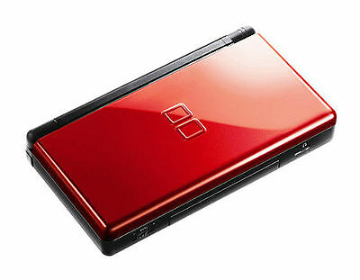System - Red Crimson & Black (Nintendo DS Lite) Pre-Owned w/ Charger & Stylus