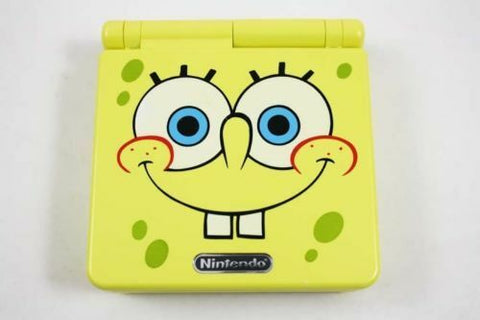 BROKEN: System ONLY - Yellow Spongebob Edition (Nintendo Game Boy Advance SP) Pre-Owned (As Is/Broken/For Parts)