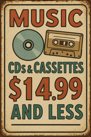 Music CDs and Cassettes: $14.99 and Less