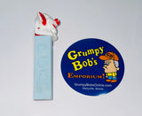Vintage / PEZ Dispenser / BOZO the CLOWN with Die Cut-Out on Side / No Feet / Patent No. 2.620.061 (1952-1968) / Austria / Pre-Owned / Some Wear/Paint Loss / SEE PHOTOS