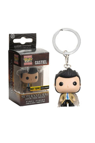 Pocket POP Keychain: Supernatural - Join The Hunt - Castiel (Hot Topic Exclusive) (Funko) Figure and Box (Damaged Box)