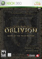 Elder Scrolls IV: Oblivion Game of the Year Edition (Xbox 360) Pre-Owned: Game, Manual, and Case