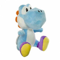 Super Mario:  Light Blue YOSHI - 8" Plush (Sanei) NEW