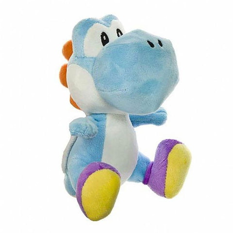 Super Mario:  Light Blue YOSHI - 8" Plush (Sanei) NEW
