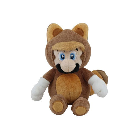 Super Mario Tanooki Mario Plush - 9" (Sanei) NEW