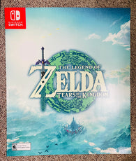 Nintendo Switch / The Legend of Zelda: Tears of the Kingdom LOGO / 24" x 28" Store Promo Display POSTER / Pre-Owned / Some Creases-Wear / FOR IN-STORE PICK-UP ONLY