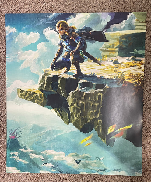 Nintendo Switch / The Legend of Zelda: Tears of the Kingdom / 24" x 28" Store Promo Display POSTER / Pre-Owned / Some Creases-Wear / FOR IN-STORE PICK-UP ONLY