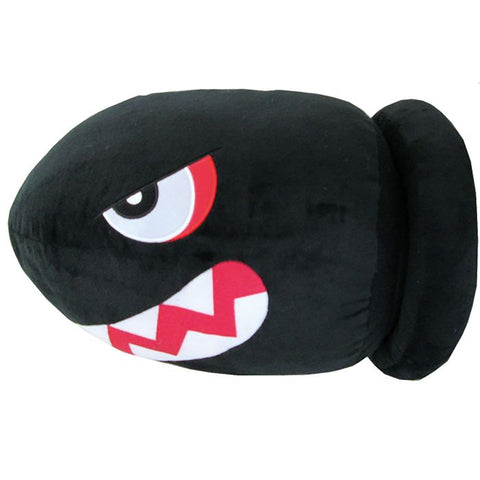 Super Mario: Banzai Bill Pillow - 15" Plush (Sanei) NEW