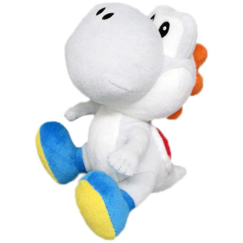Super Mario:  White YOSHI - 8" Plush (Sanei) NEW