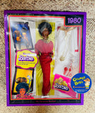 2009 / Mattel / My Favorite Barbie / Barbie Collector / 2009 Reproduction of the 1980 BLACK BARBIE / AA Stefi Face / R4468 / New in Opened - DAMAGED Box / See Pictures