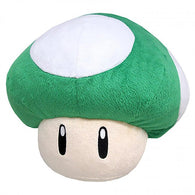 Super Mario Series  - 1UP Green Mushroom - 12" Plush Pillow (Nintendo) (Sanei) NEW