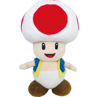 Super Mario: Toad (Red) - 8" Plush (Sanei) NEW