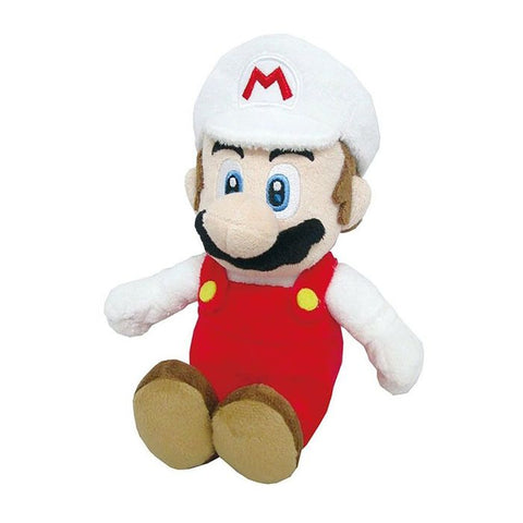 Super Mario Fire Mario Plush - 10" (Sanei) NEW
