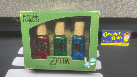 The Legend of Zelda: Potion Fragrance Set [Health + Magic + Life] (2018) (Nintendo) (GBG Beauty) Open Box (See notes regarding fill levels)