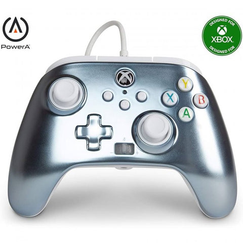 Wired Controller - Enhanced - PowerA - Metallic Ice (Xbox One / Series X/S) NEW