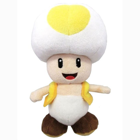 Super Mario: Yellow Toad - 8" Plush (Sanei) NEW
