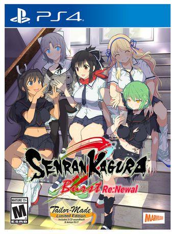 Senran Kagura Burst Re:Newal [Tailor Made Edition] (Playstation 4) Pre-Owned: Game, 2 Disc Soundtrack, and Box