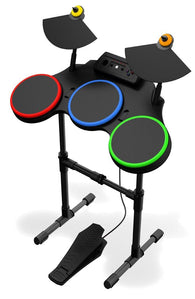 Guitar Hero World Tour Wireless Drum Kit Controller - Black (Playstation 3) Pre-Owned w/ Dongle + Foot Pedal + Sticks