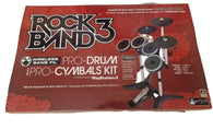 Wireless Pro-Drums + Pro-Cymbals (Rock Band 3) (Harmonix) (MadCatz) (Playstation 3) Pre-Owned w/ Pedal + Sticks