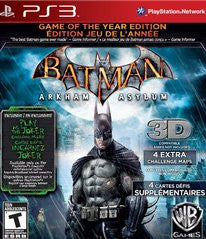 Batman: Arkham Asylum Game of the Year Edition (Playstation 3) Pre-Owned: Game, Manual, and Case