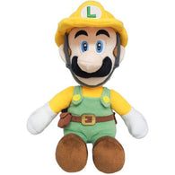 Super Mario Builder Luigi Plush - 10" (Sanei) NEW